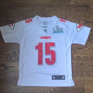 Patrick Mahomes Superbowl LIV white Kids Jersey